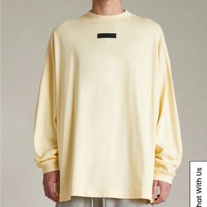 Fear of God Essentials Garden Yellow Long Sleeve T-Shirt